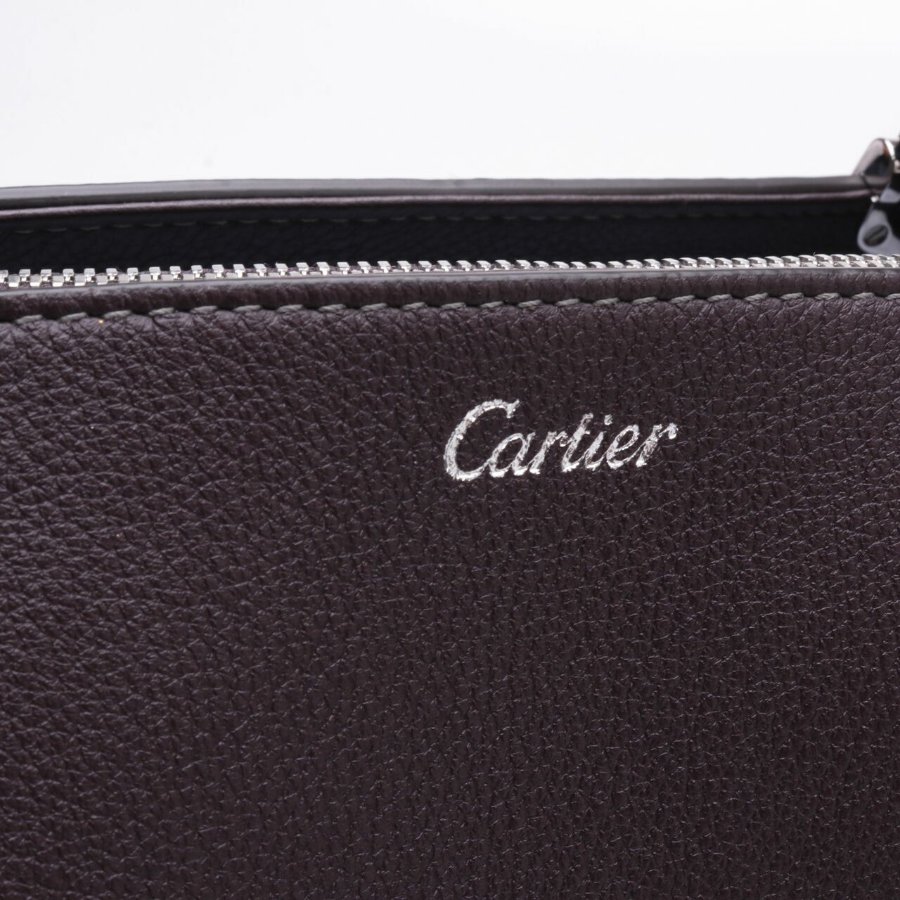 Cartier Dark Red Leather Mini C de Cartier Satchel