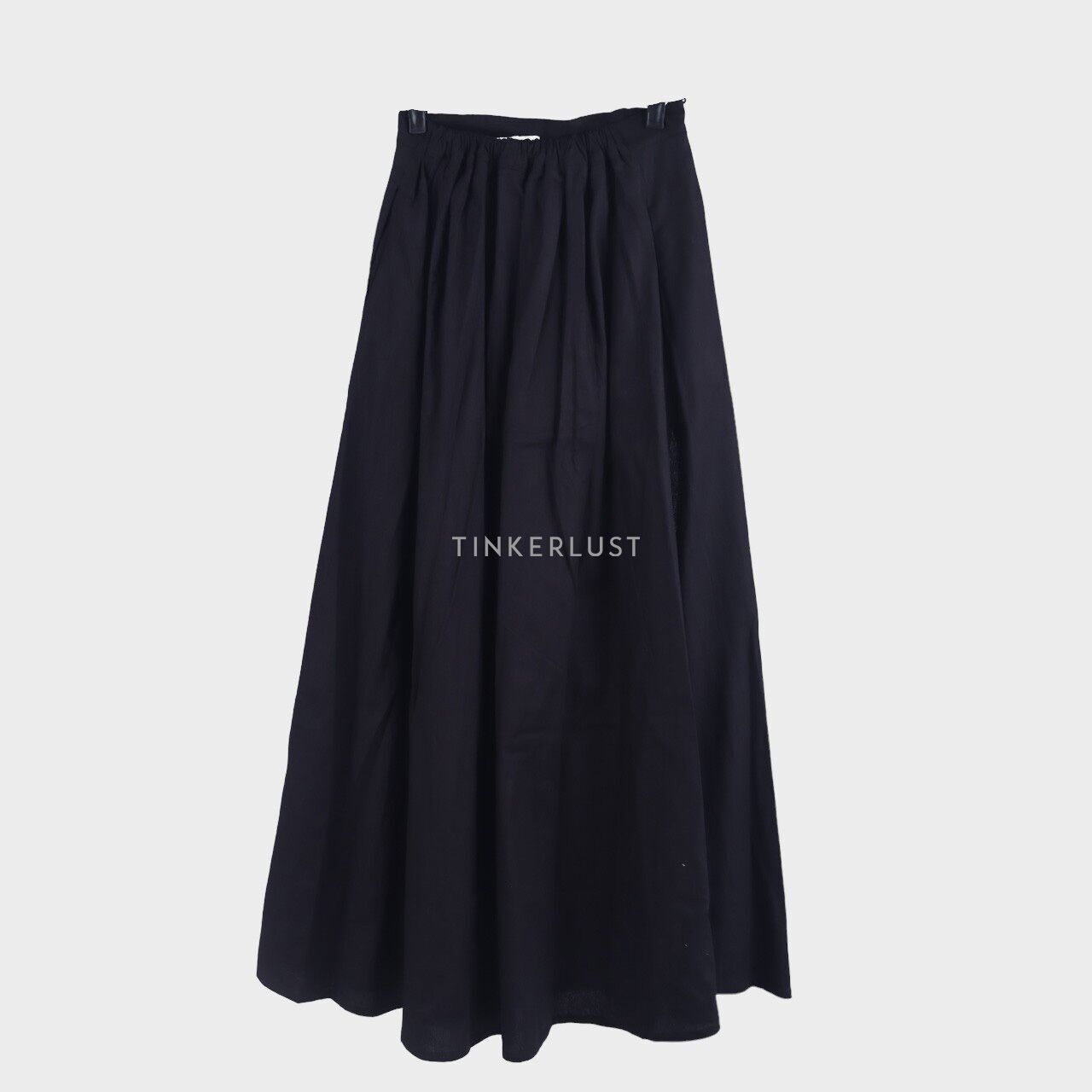 SAYA Black Slit Maxi Skirt