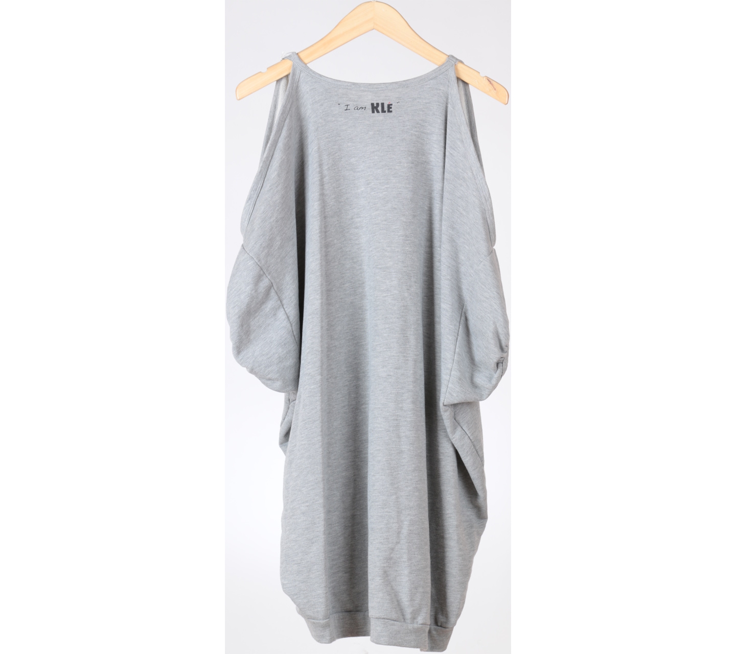 Kle Grey Off Shoulder Midi Dress