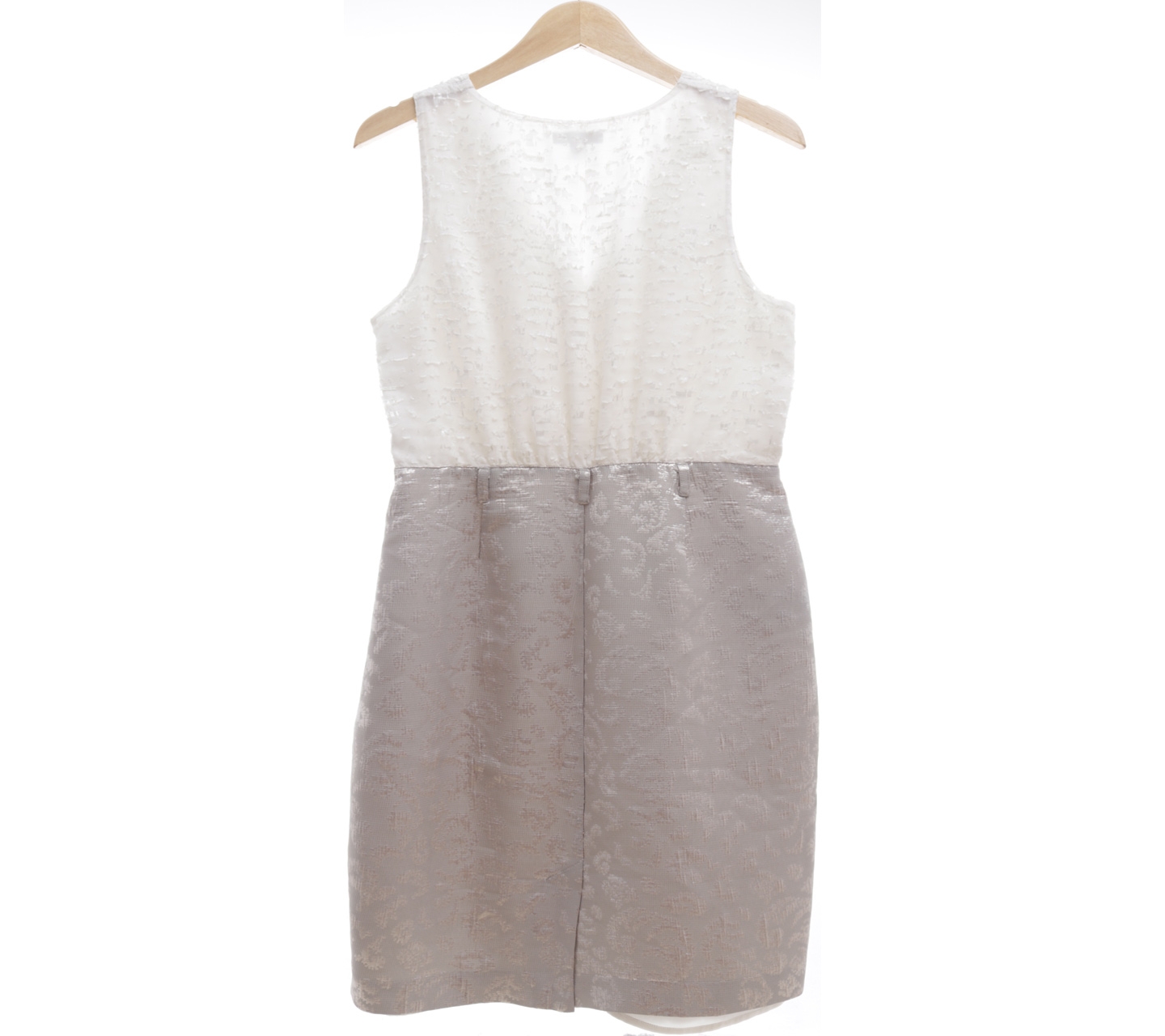 New York Company White & Cream Pattern Mini Dress