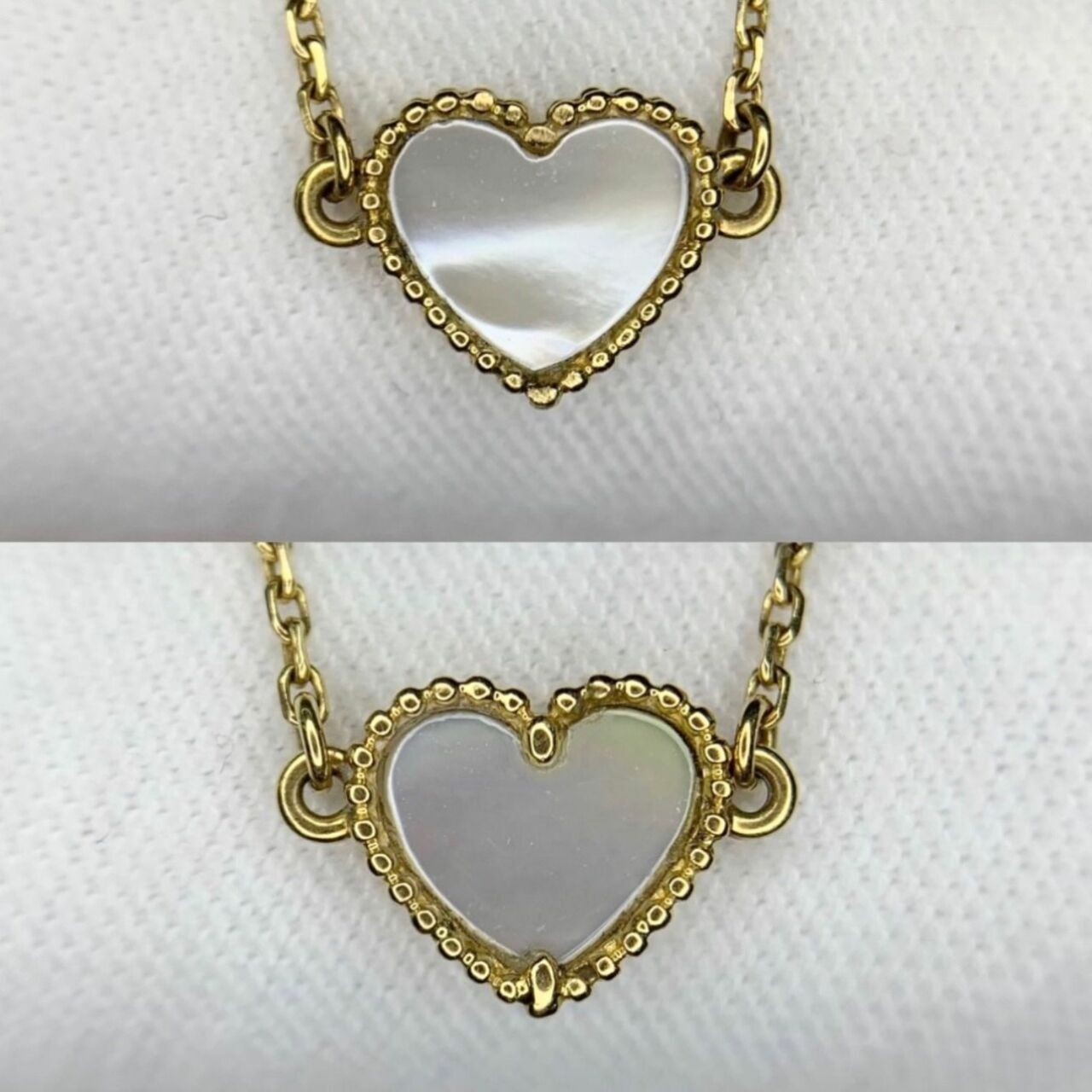 Van Cleef & Arpels Sweet Alhambra Heart Mother of Pearls Bracelet