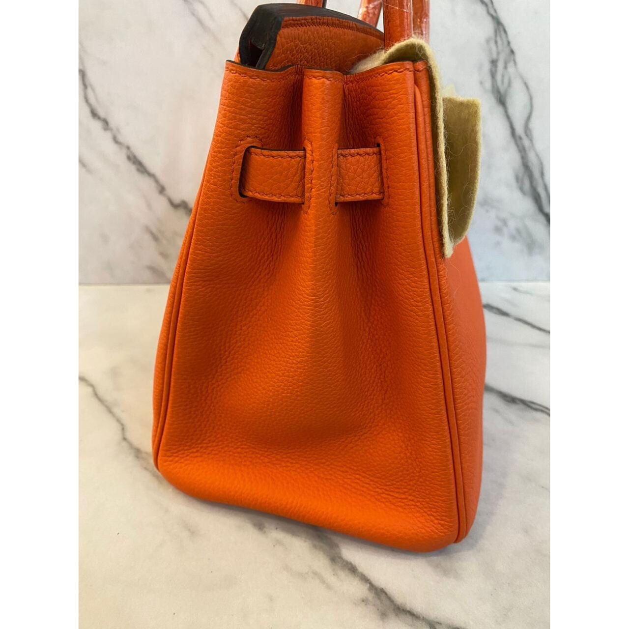 Hermes Orange Organic Handbag