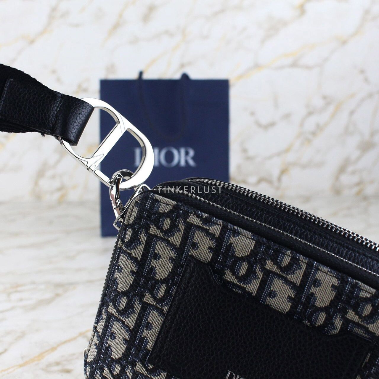 Christian Dior Oblique Jacquard Hand Pouch