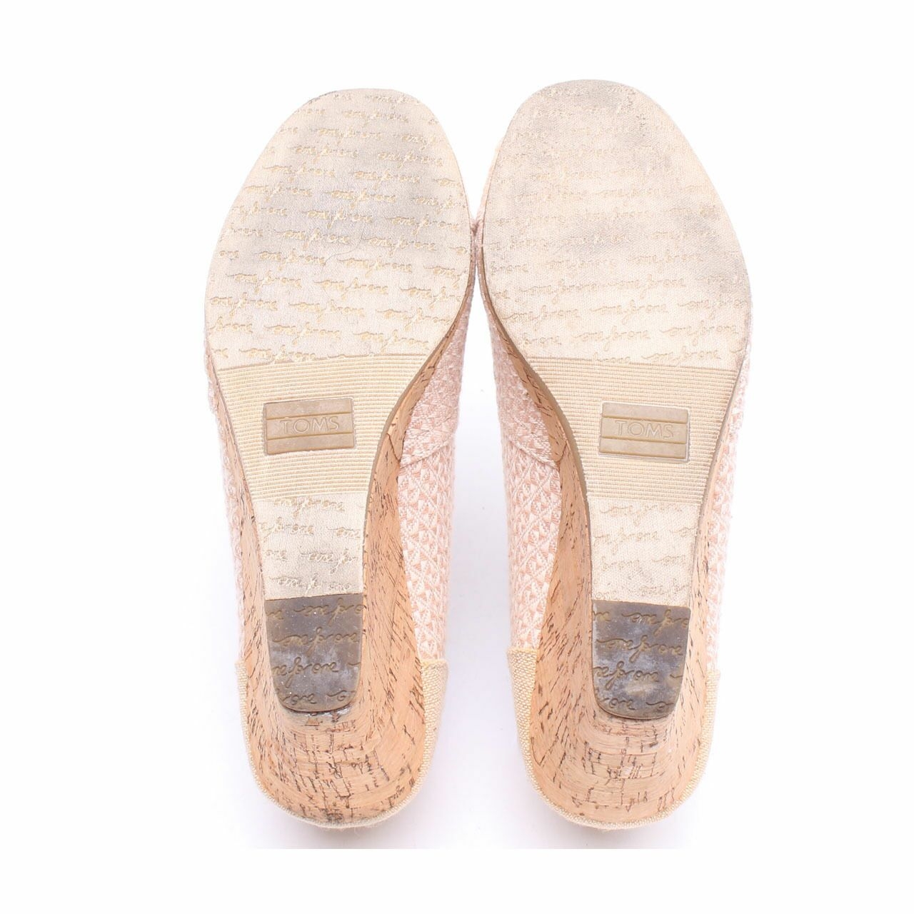 Toms Nude Classic Natural Moven Triangle With Cork Wedges