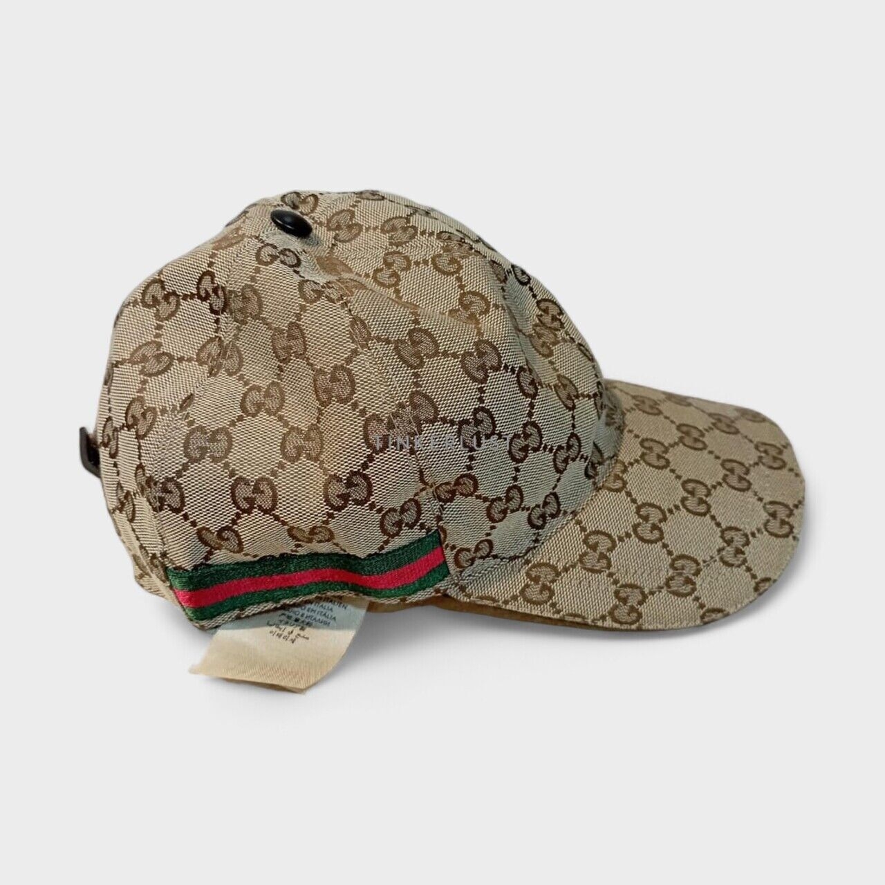 Gucci GG Monogram Canvas Web Baseball Hat