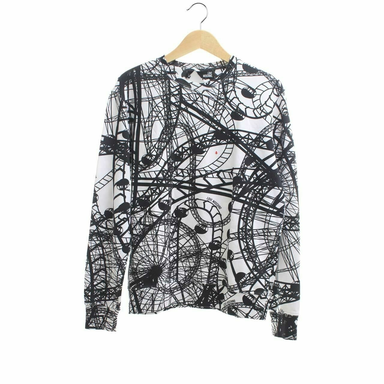 Love Moschino White & Black  Sweater