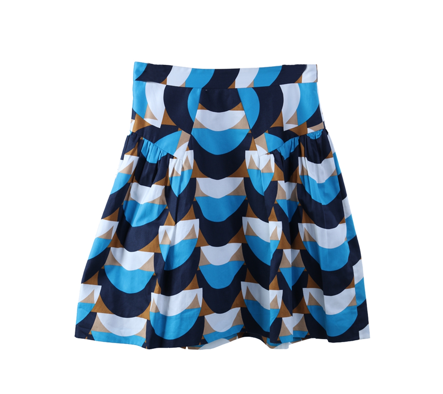 Milly Multi Colour Patterned Midi Skirt