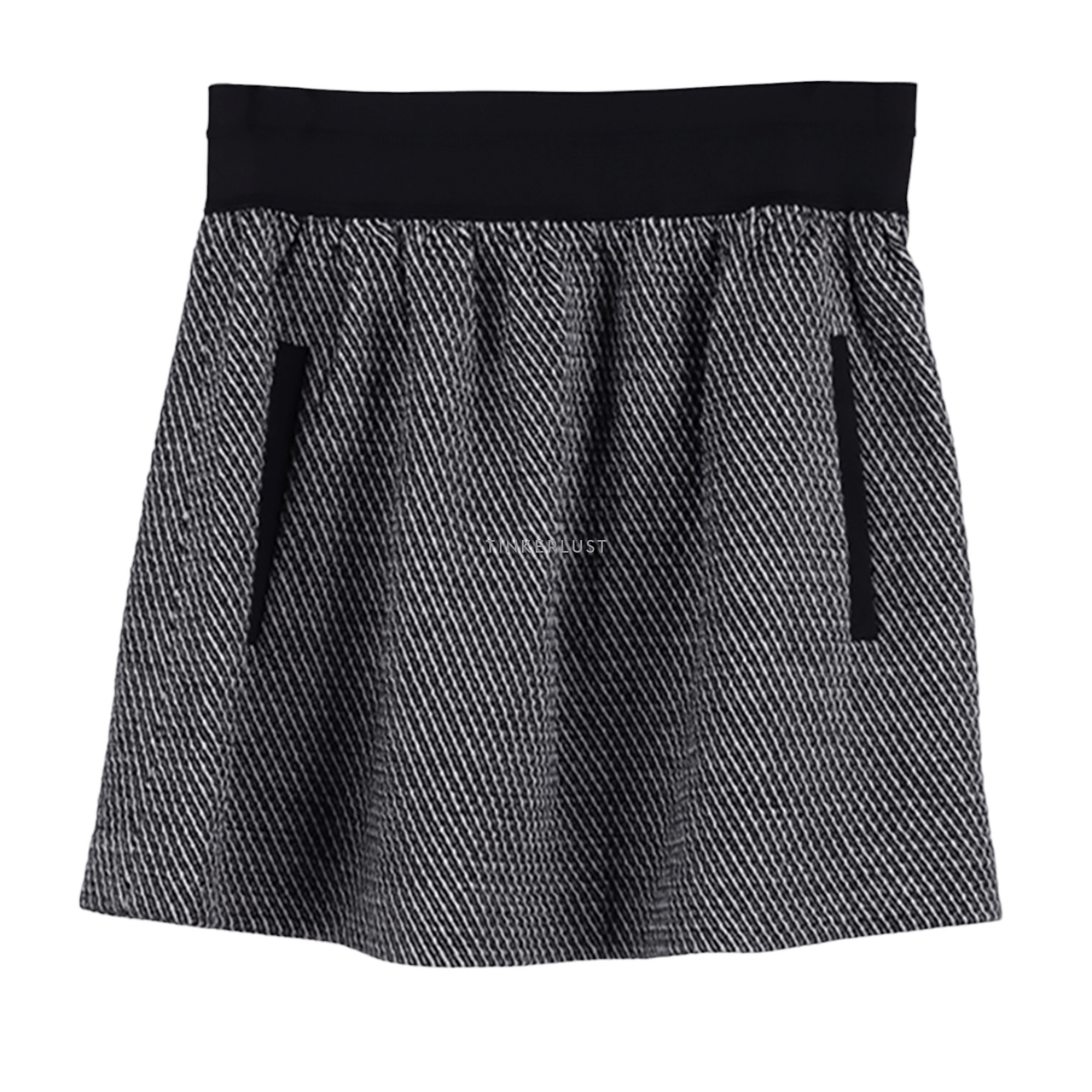 Theory Black & White Mini Skirt