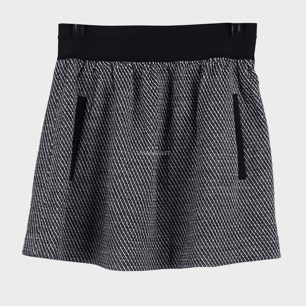 Theory Black & White Mini Skirt
