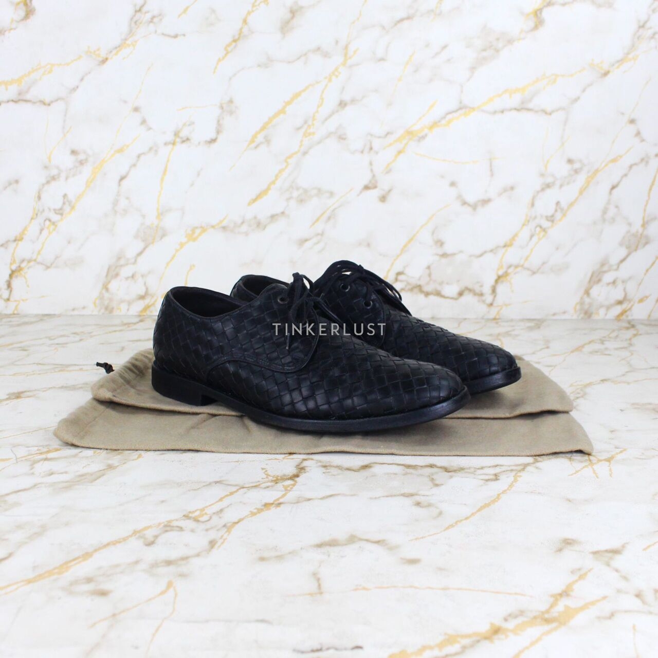Bottega Veneta Black Leather Loafers