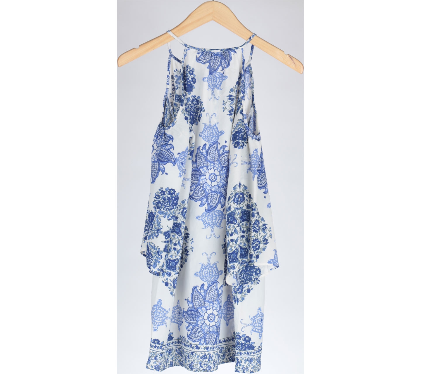 Amitie Appareal Blue And White Mini Dress