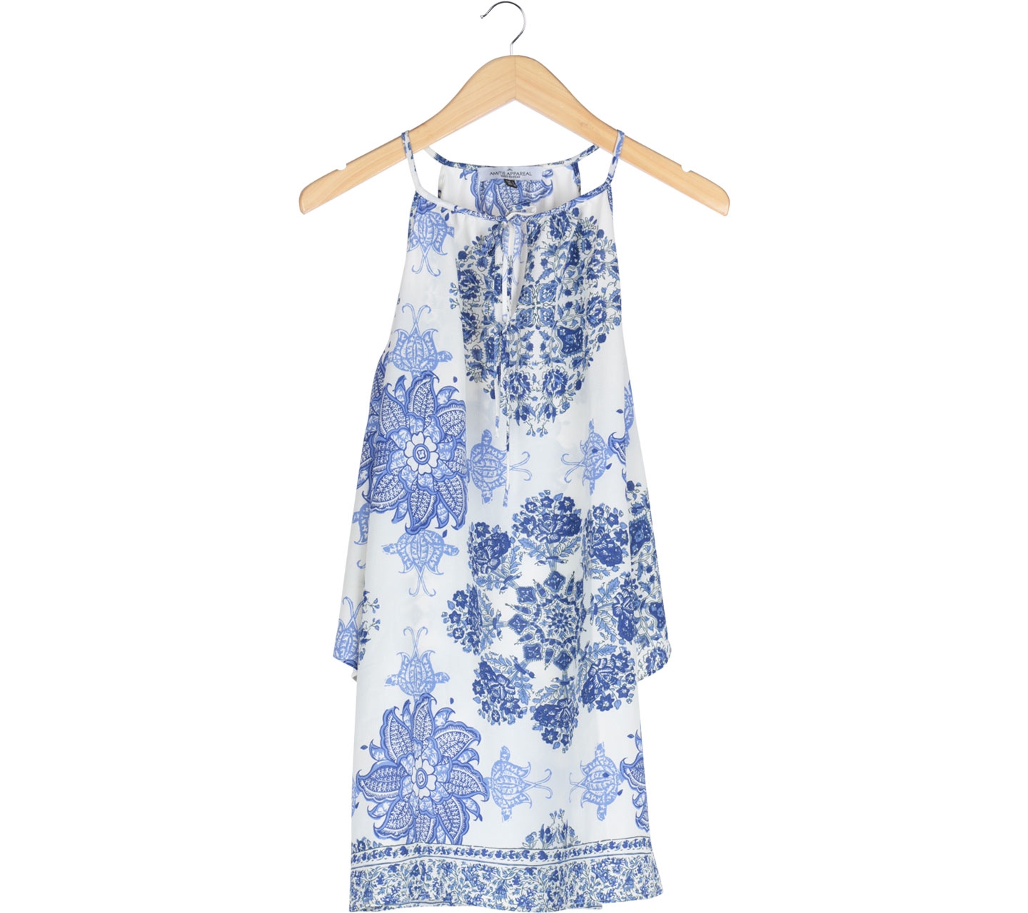 Amitie Appareal Blue And White Mini Dress