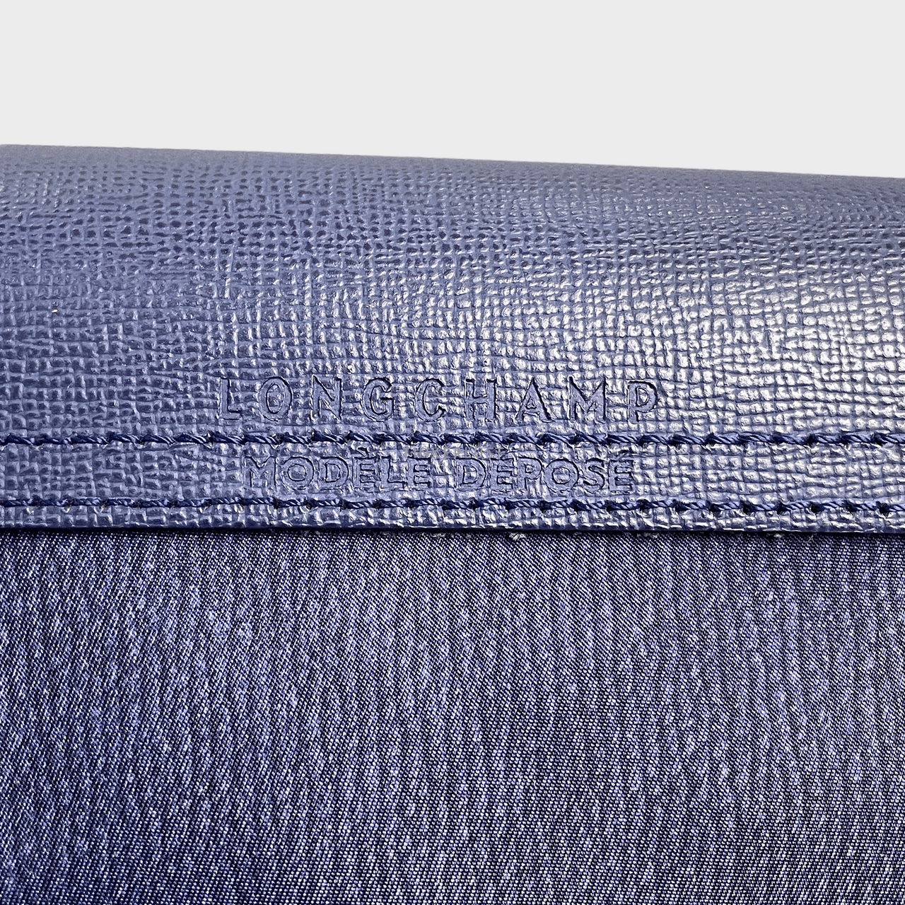 Longchamp Le Pliage Jeans Small Blue Tote Bag