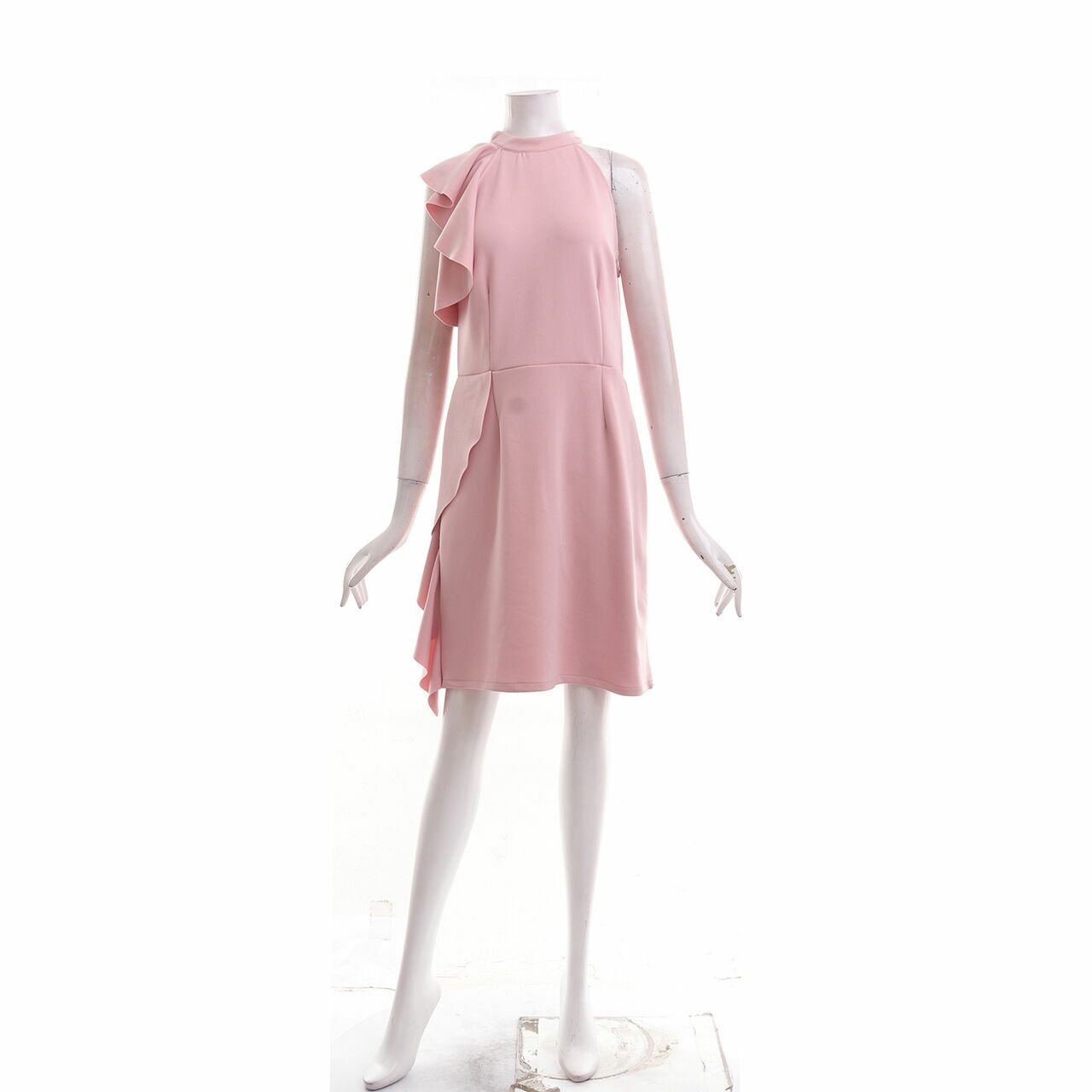 Callie Cotton Pink Midi Dress