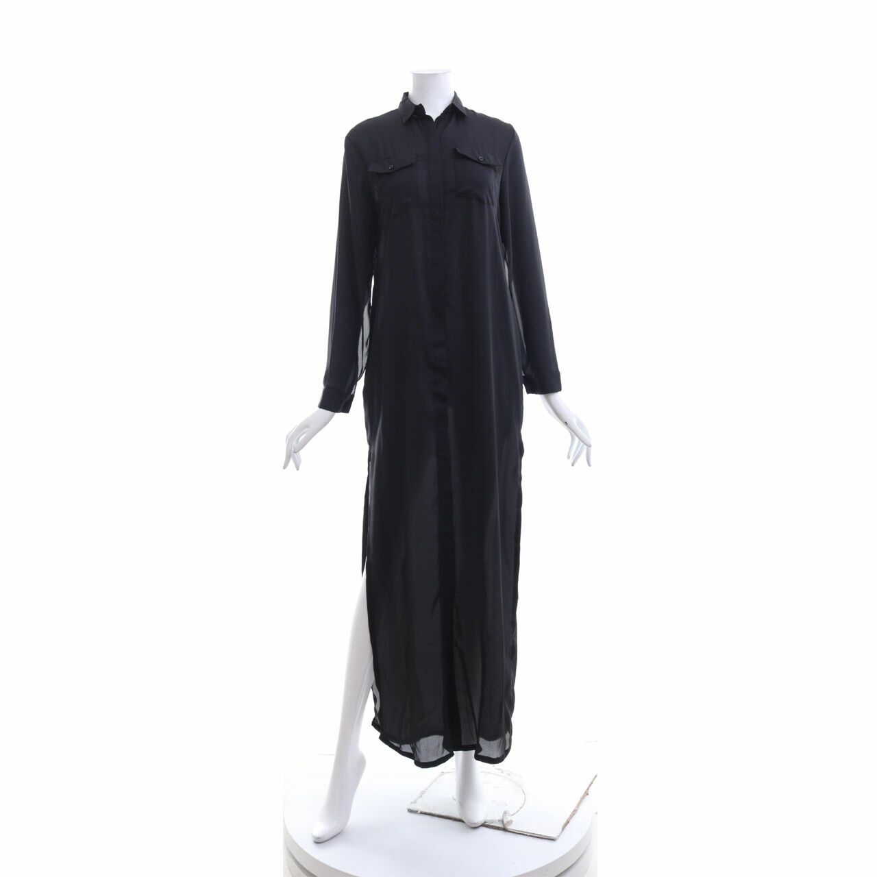 Nikicio Black Long Dress