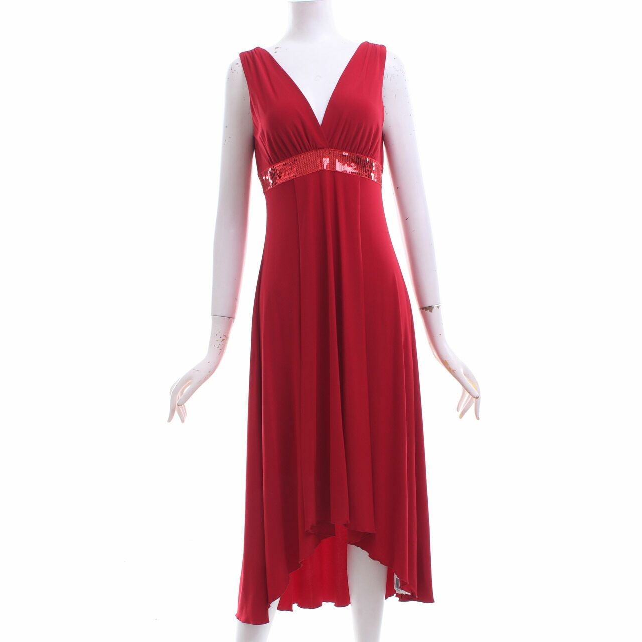 TheoryX Red Midi Dress