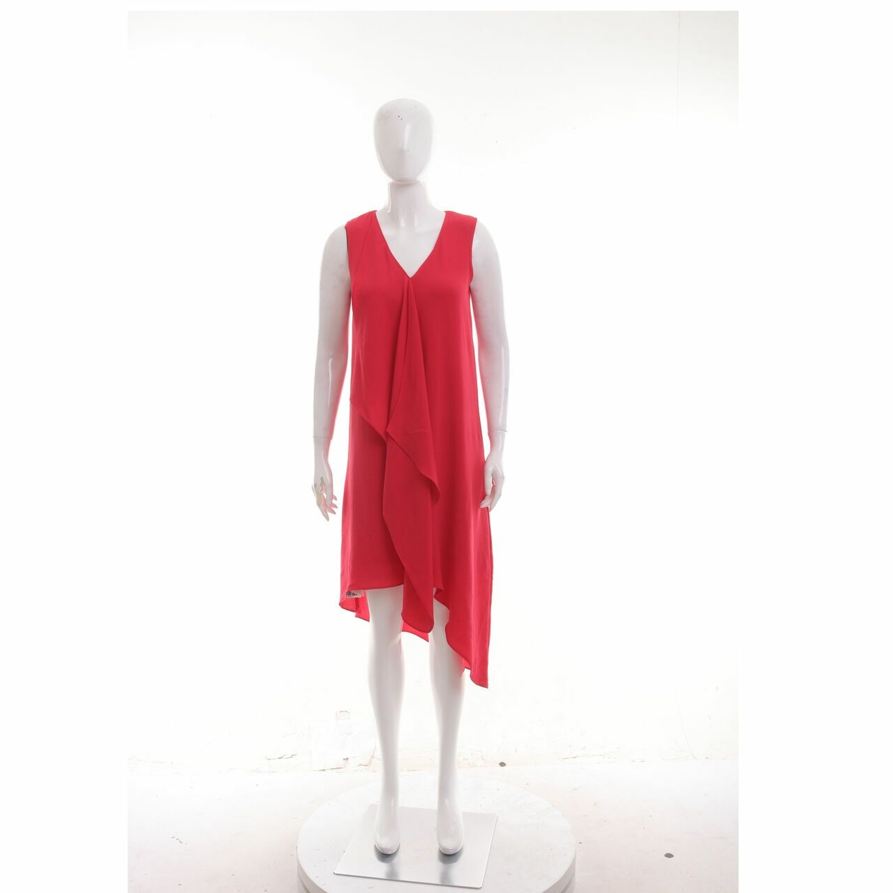 Adrianna Papell Red Midi Dress