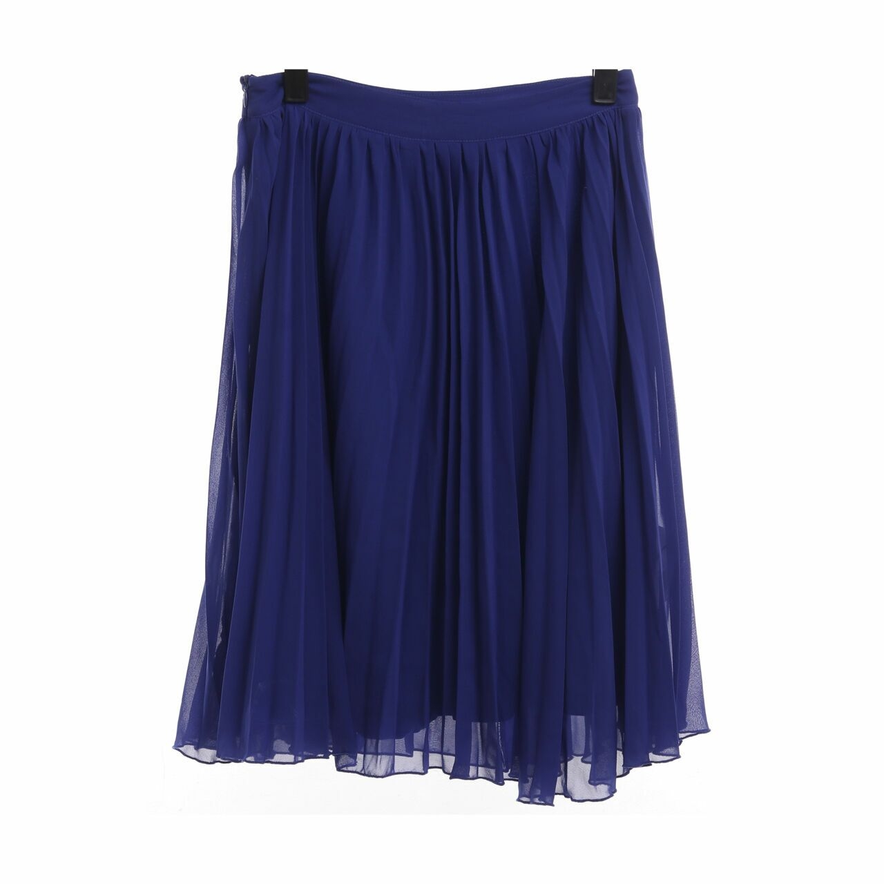 Ally Blue Pleated Midi Skirt