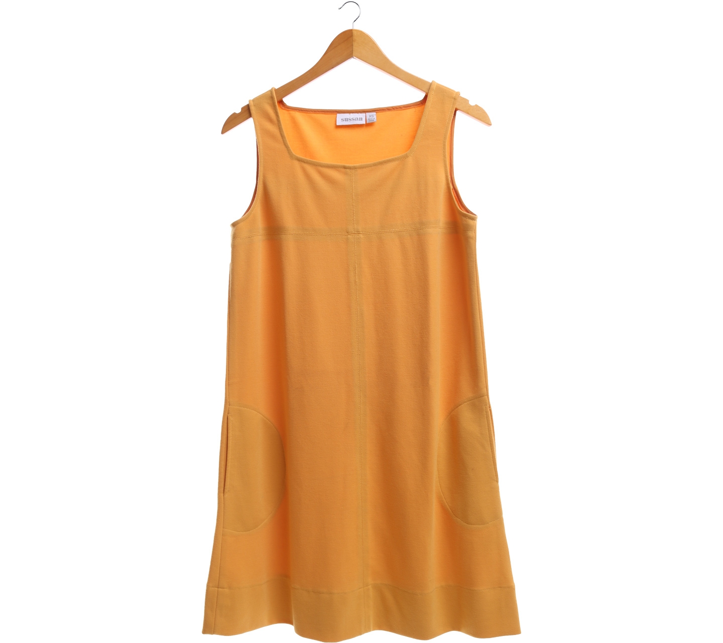 Sussan Mustard Shift Mini Dress