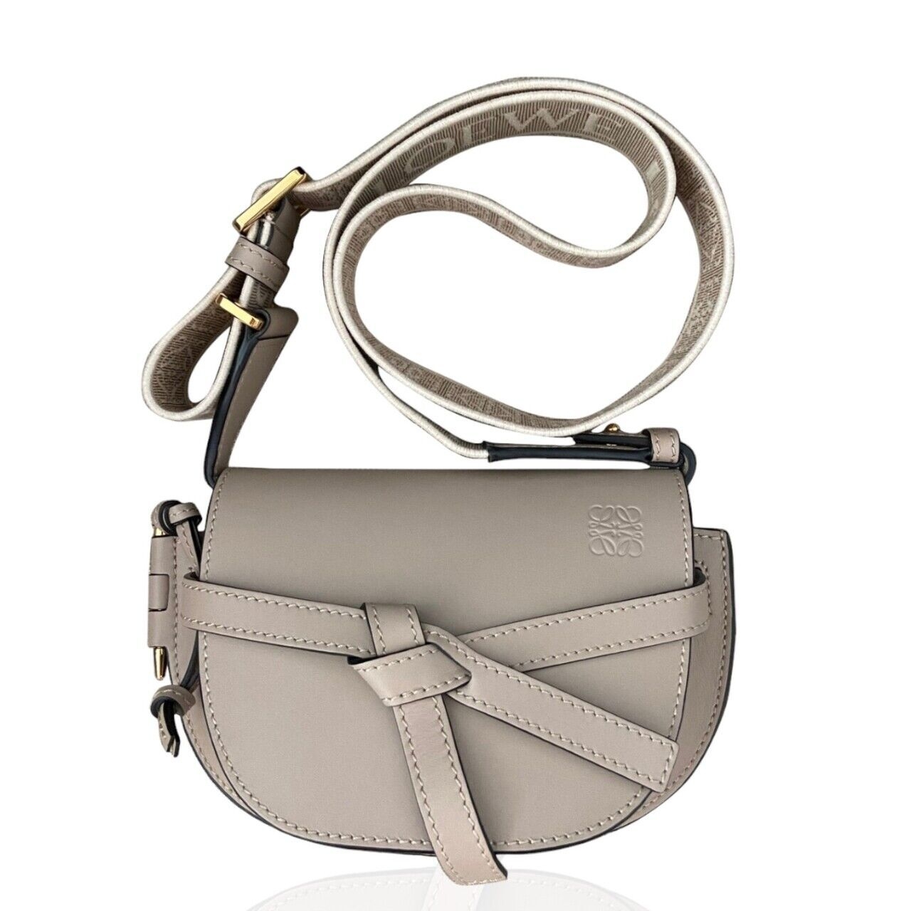 Loewe Gate Mini Beige Leather GHW Sling Bag