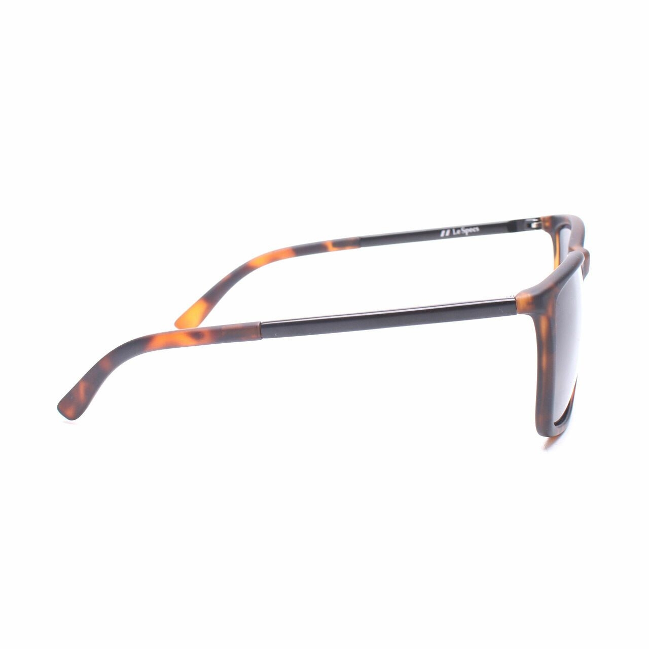 Le Specs Brown Tweedledum Matte Tort Sunglasses
