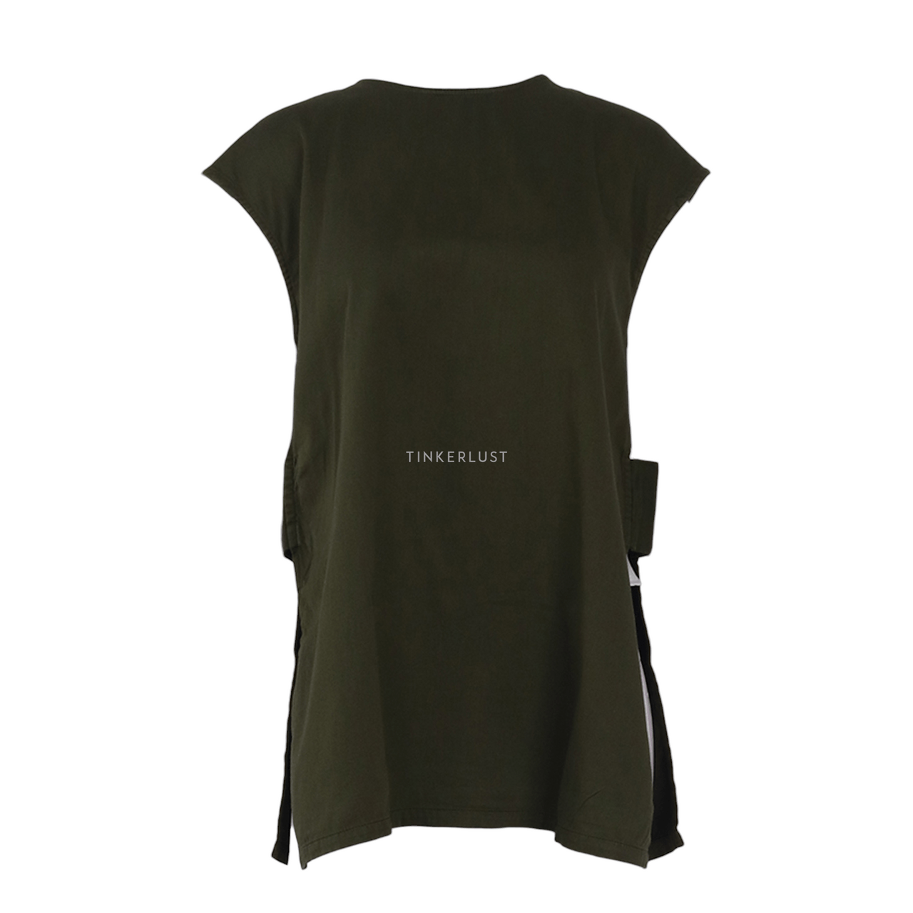 This is April Green Slit Sleeveless