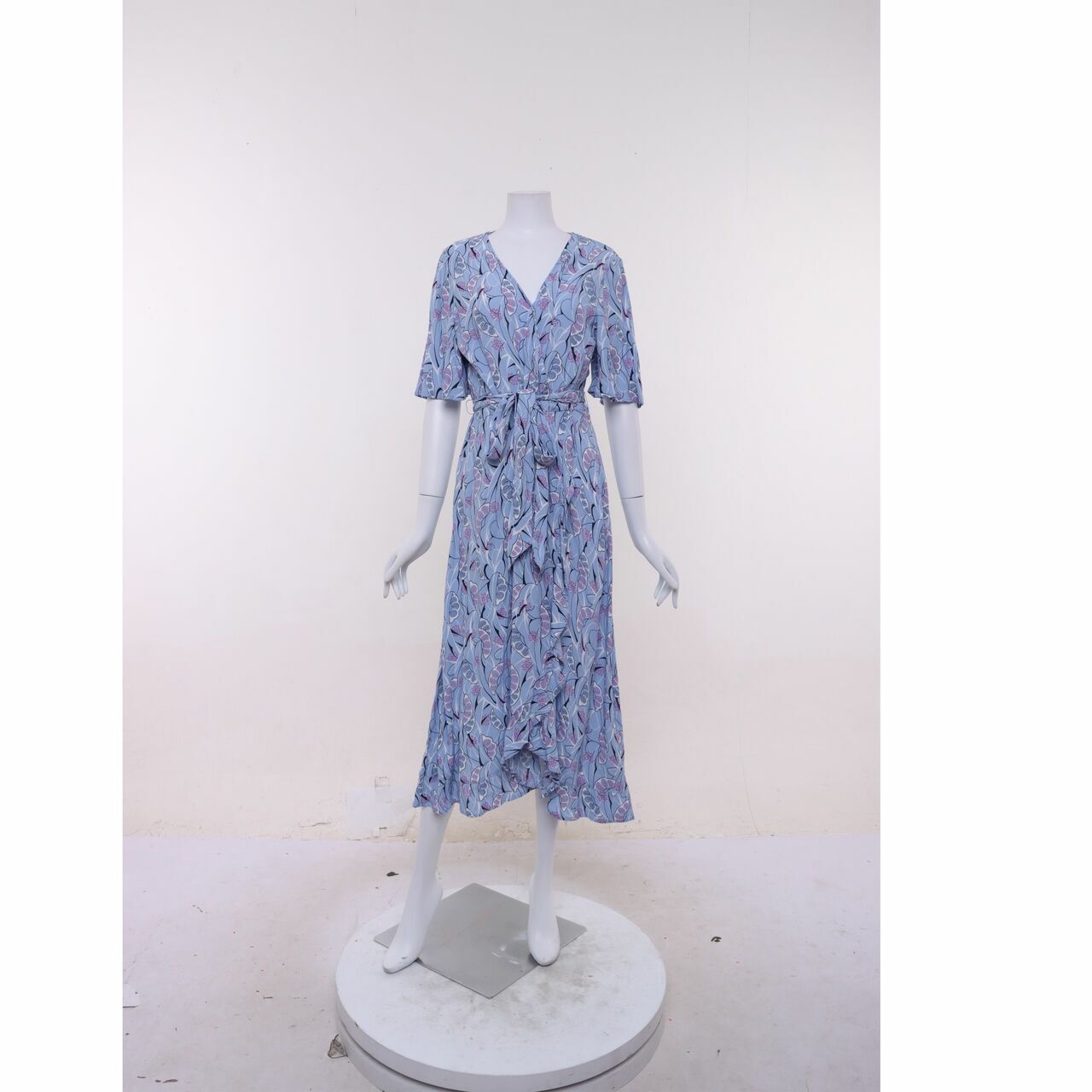 Per Una Blue Floral Midi Dress