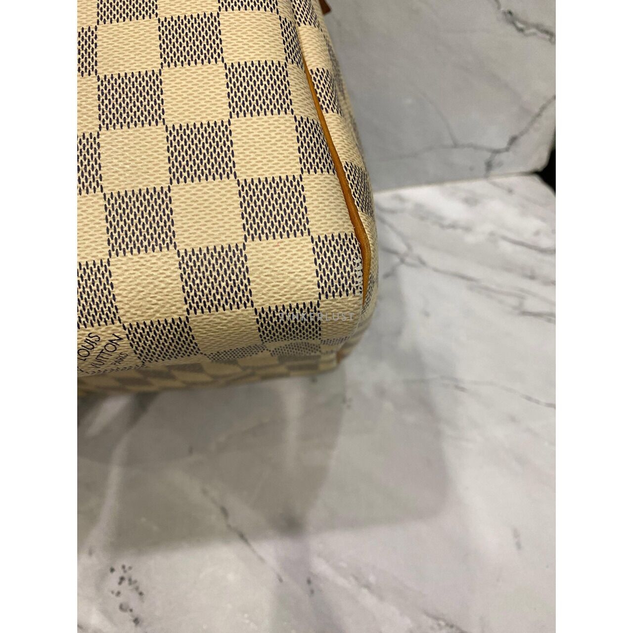 Louis Vuitton Speedy 30 Damier Azur GHW 2014 Handbag