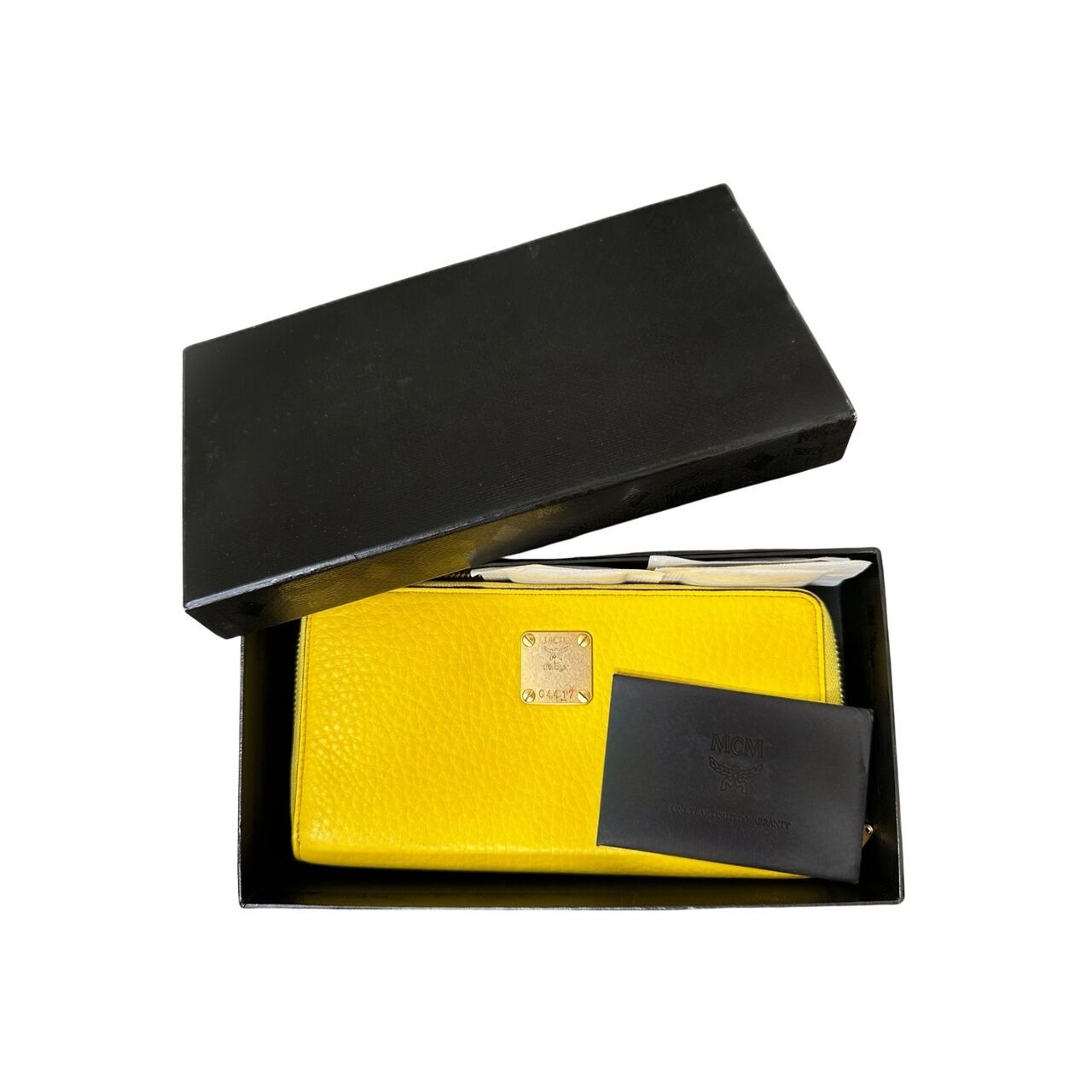 Mcm Yellow Leather Long Wallet
