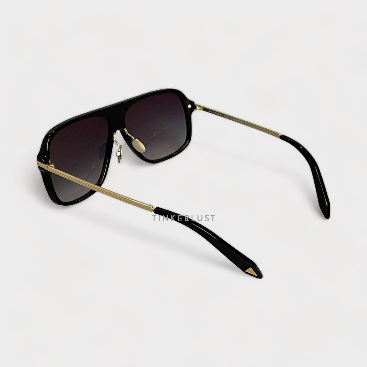 Victoria Beckham Rectangular Black Sunglasses