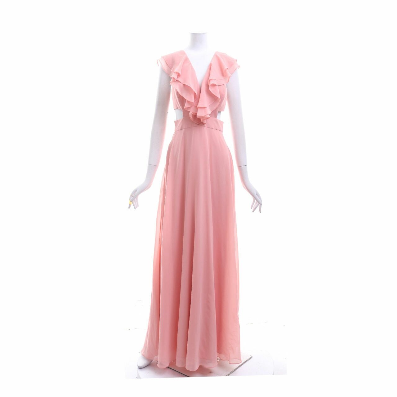 Aidan Mattox Pink Long Dress