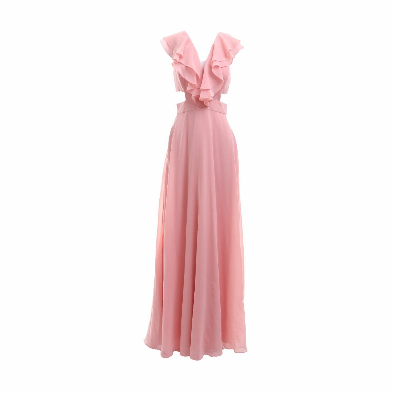 Aidan Mattox Pink Long Dress