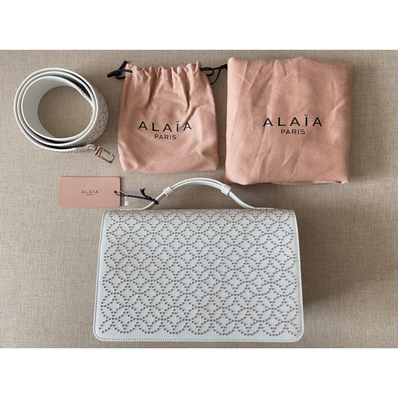Alaia White Sling Bag