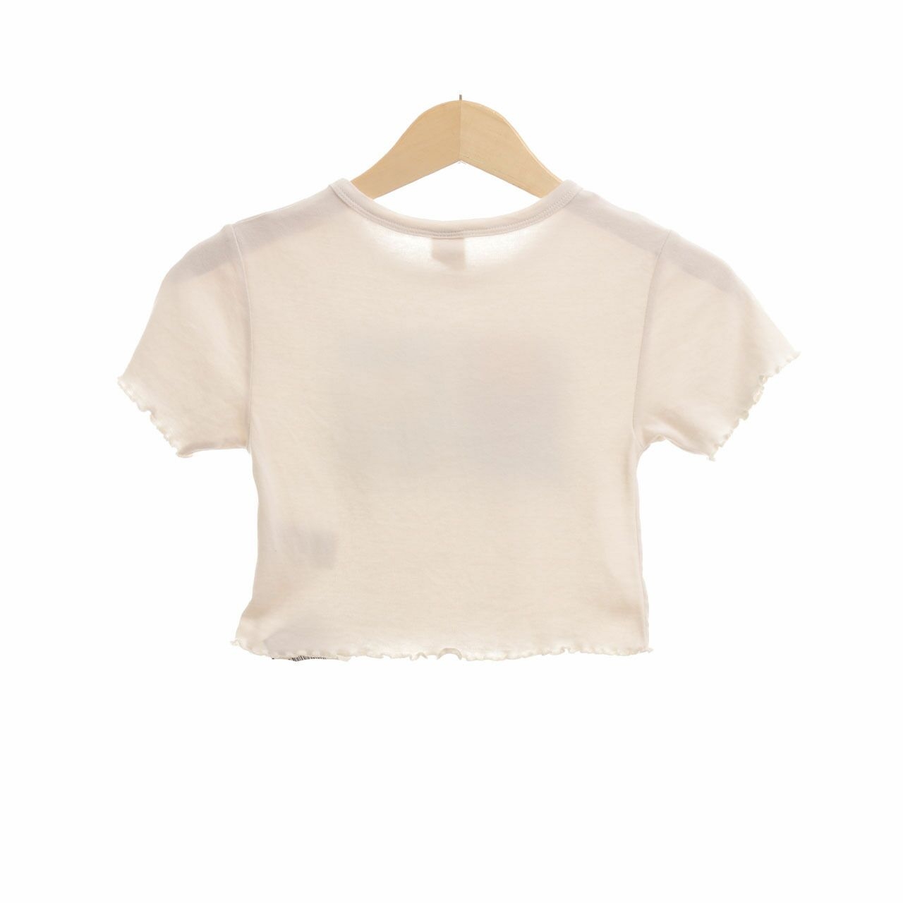 Urban Outfitters White Cropped t-shirt