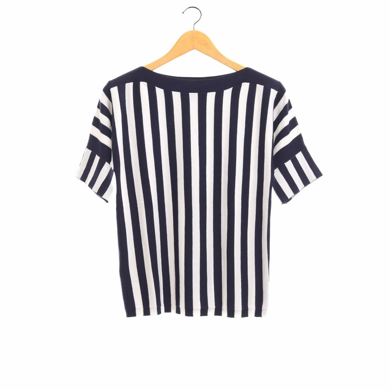 GG<5 Navy & White Stripes Blouse
