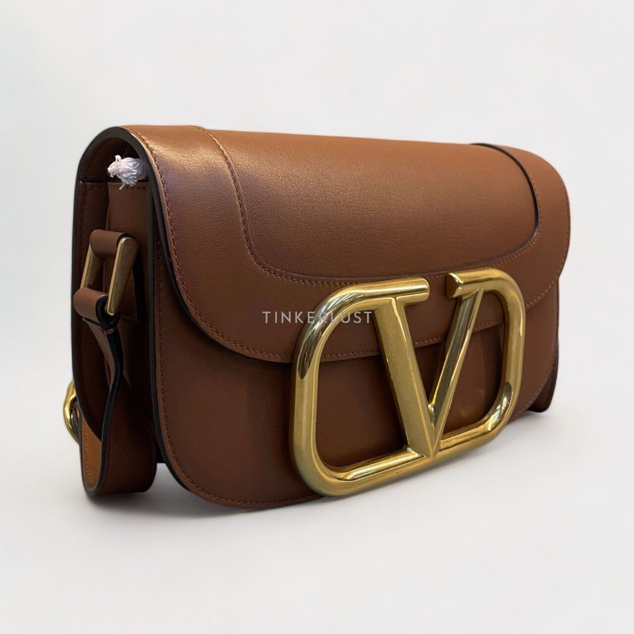Valentino Garavanni Supervee Medium Tan Sling Bag