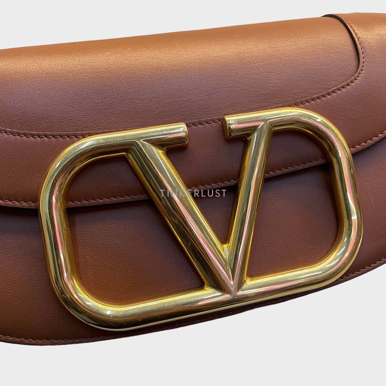 Valentino Garavanni Supervee Medium Tan Sling Bag