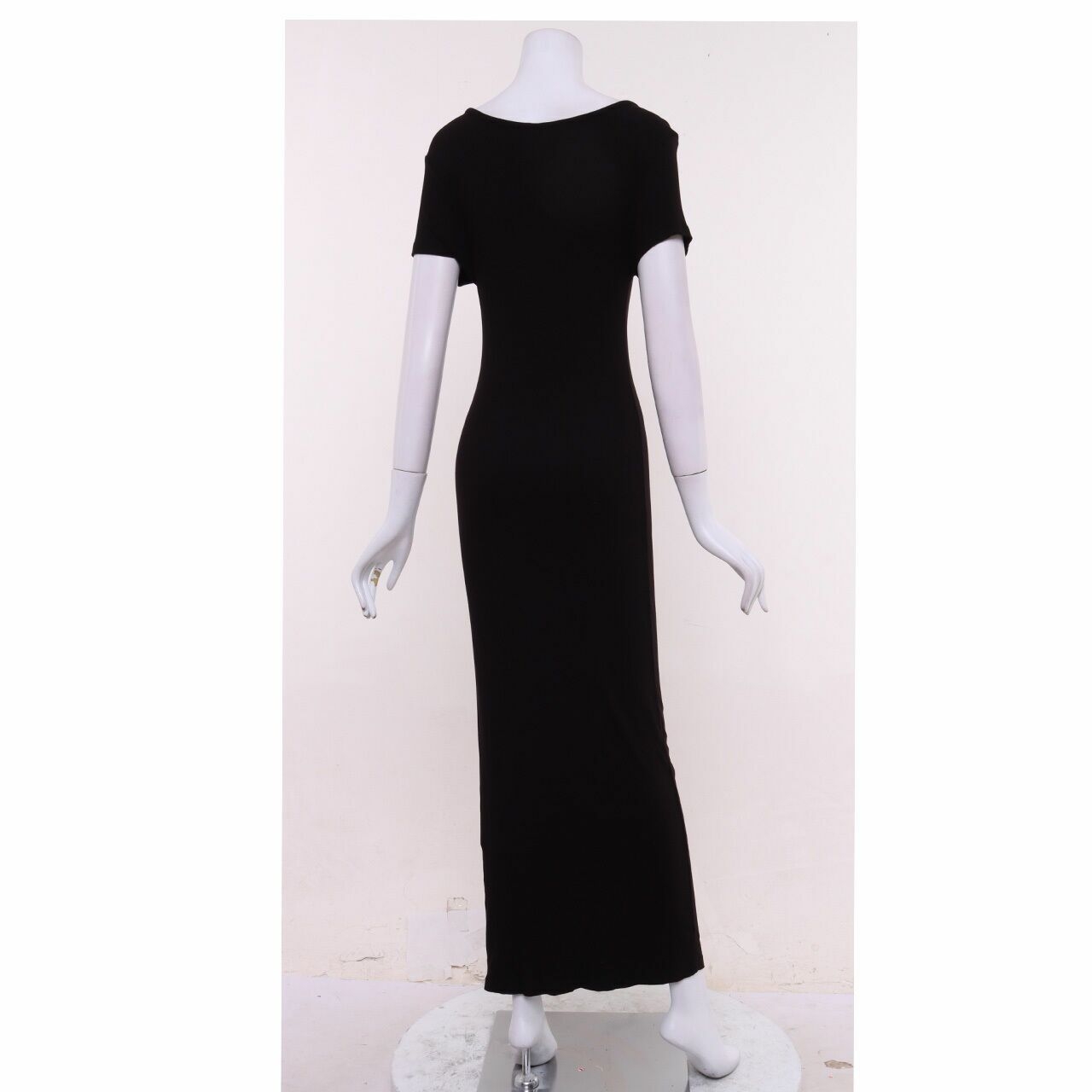 Missguided Black Knit Long Dress
