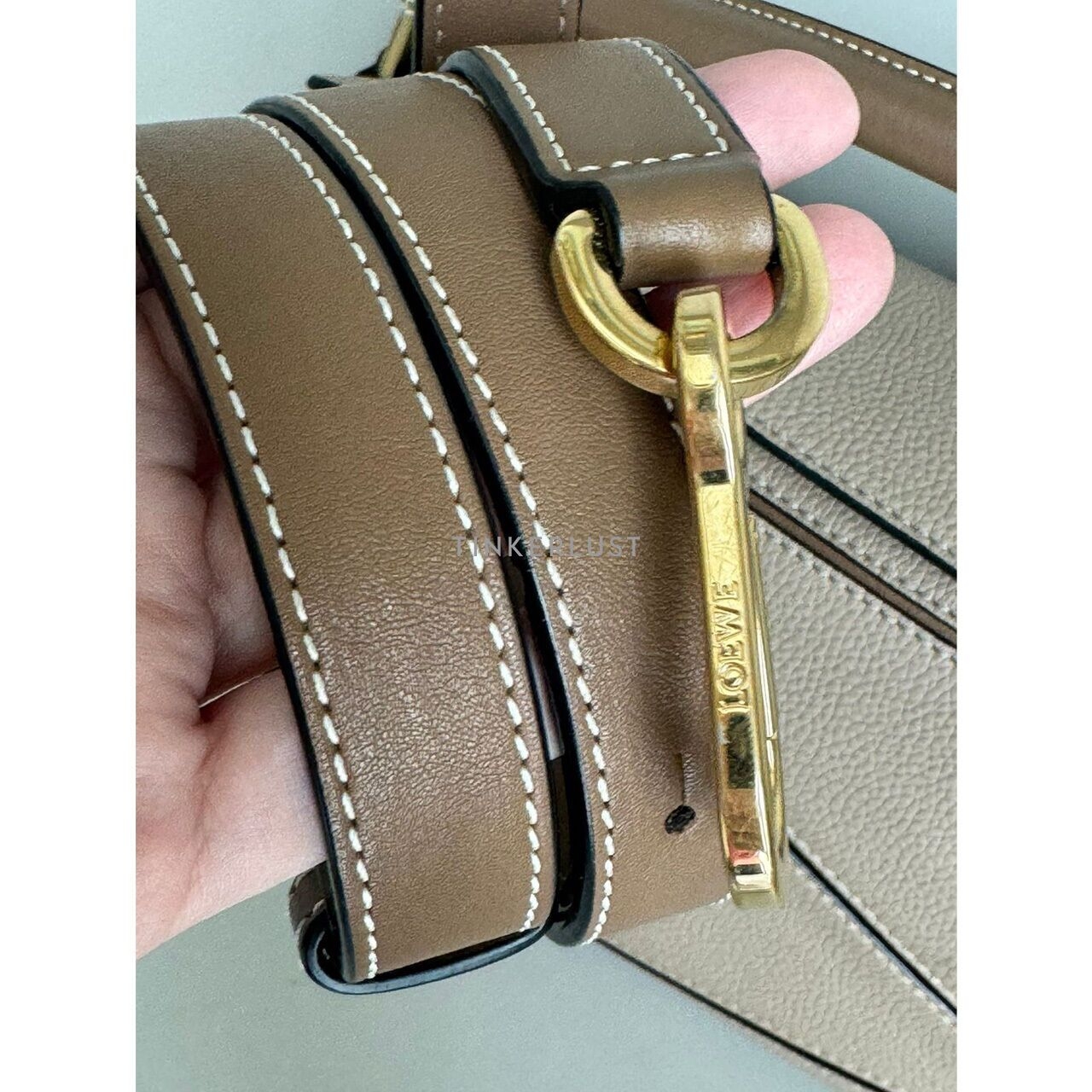 Loewe Puzzle Taupe Small 2 Tone 2019 GHW Satchel