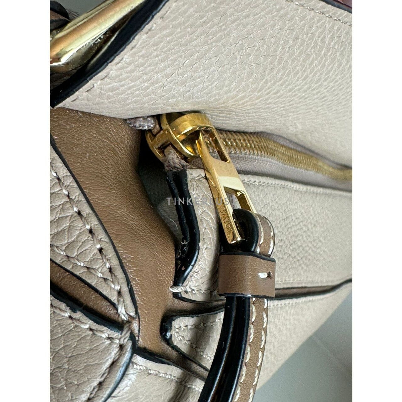 Loewe Puzzle Taupe Small 2 Tone 2019 GHW Satchel