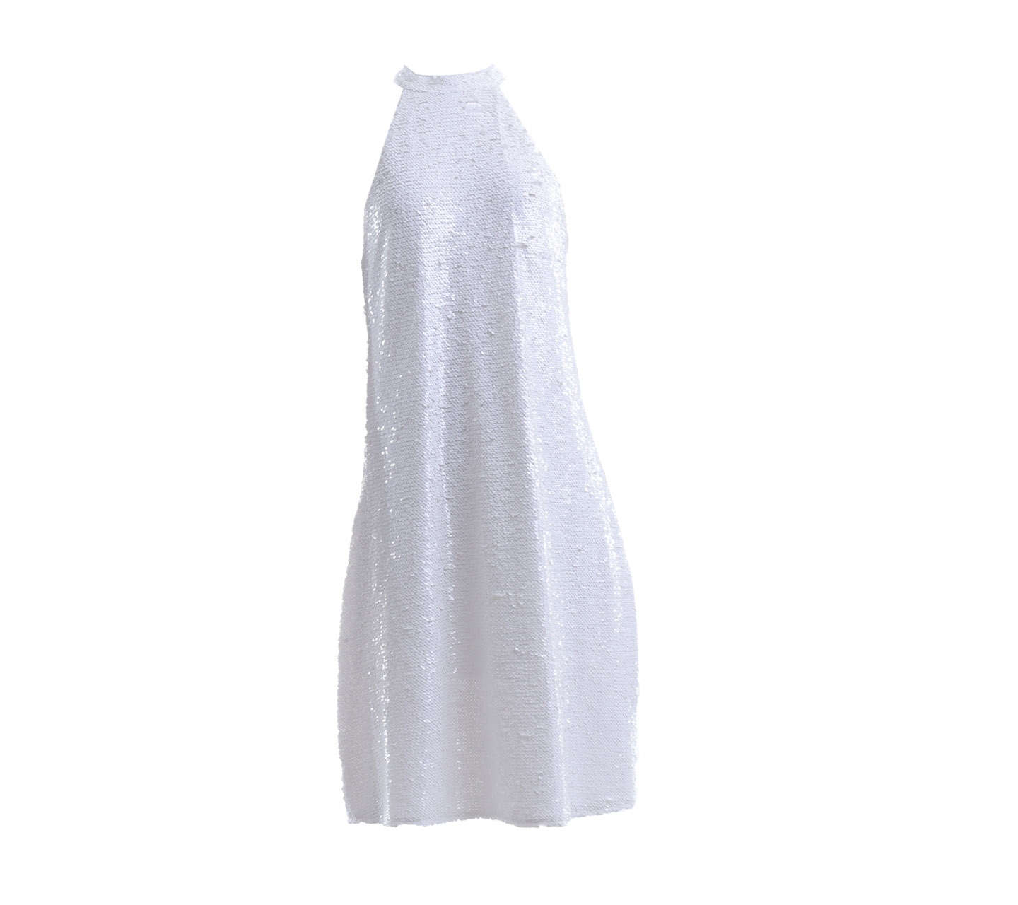 Club L White Sequins Midi Dress