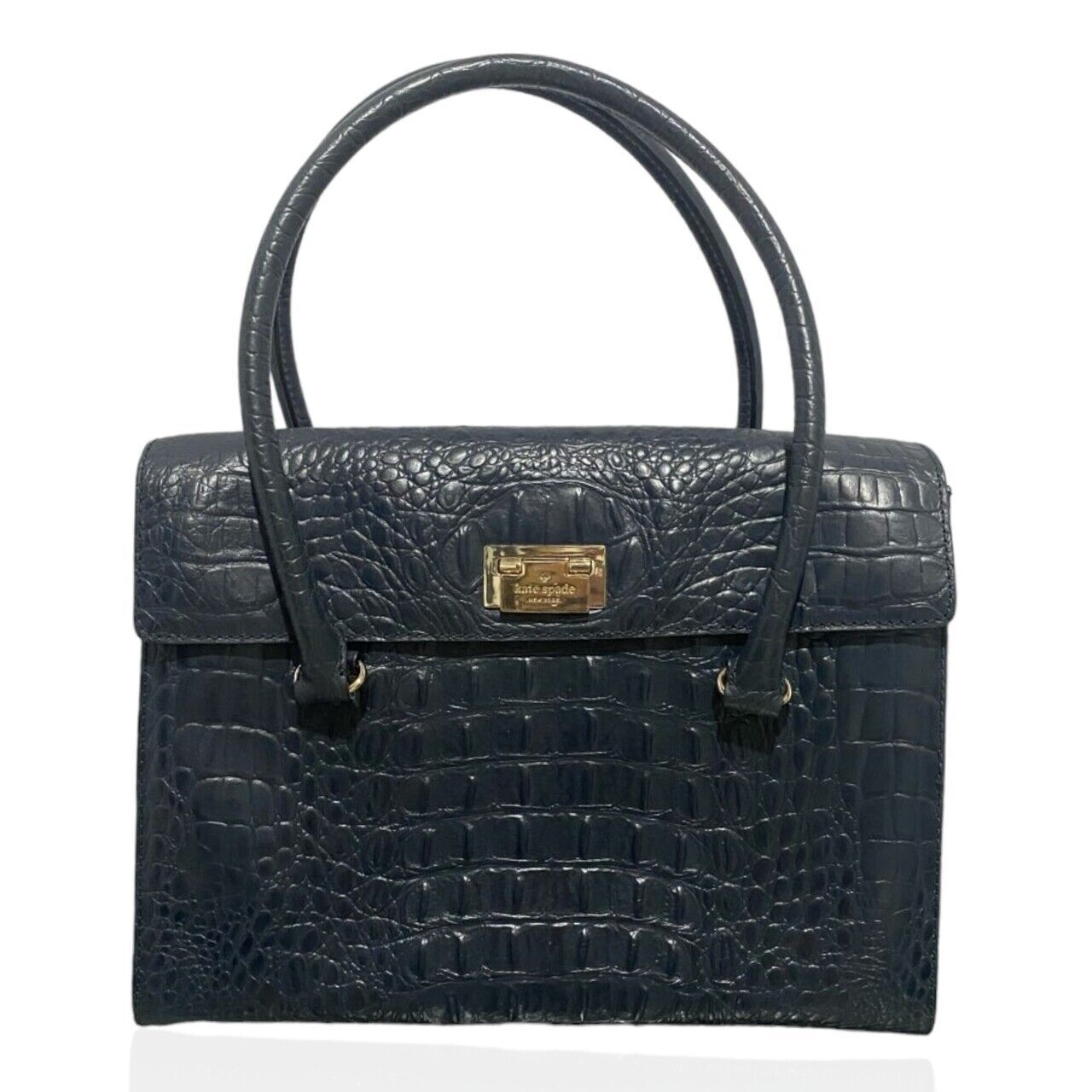 Kate Spade New York Black Croco  Handbag