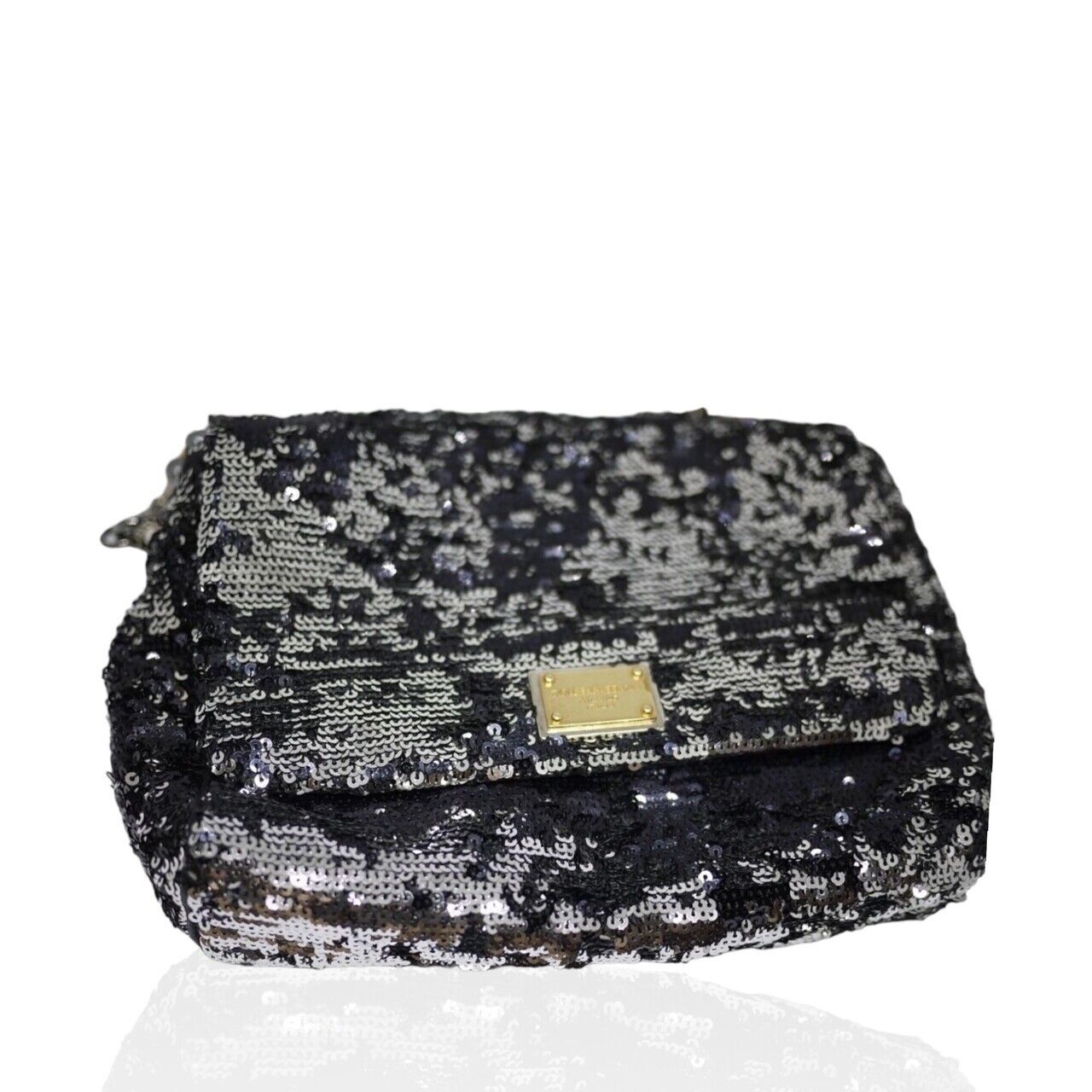 Dolce & Gabbana Miss Charles Silver & Black Shoulder Bag