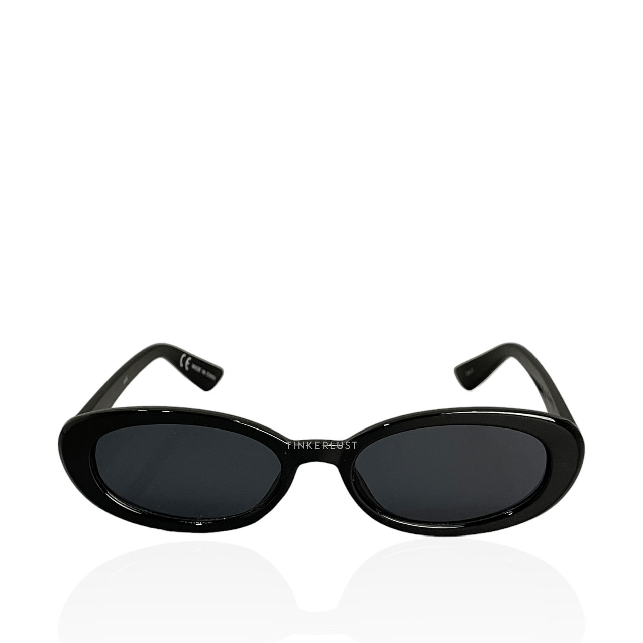 Rubi Ophelia Oval Black Sunglasses