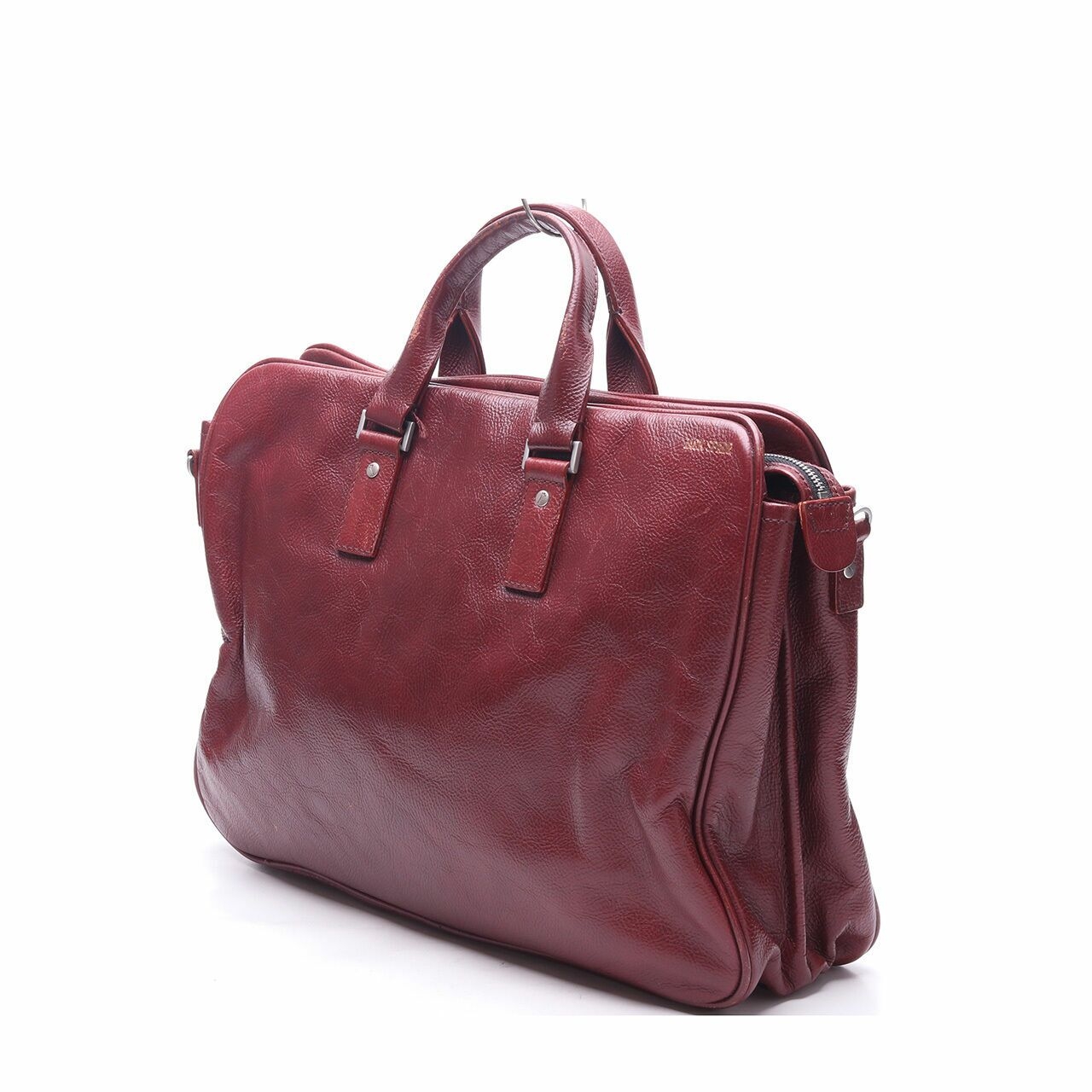 Jack Spade Maroon Brief Case Handbag