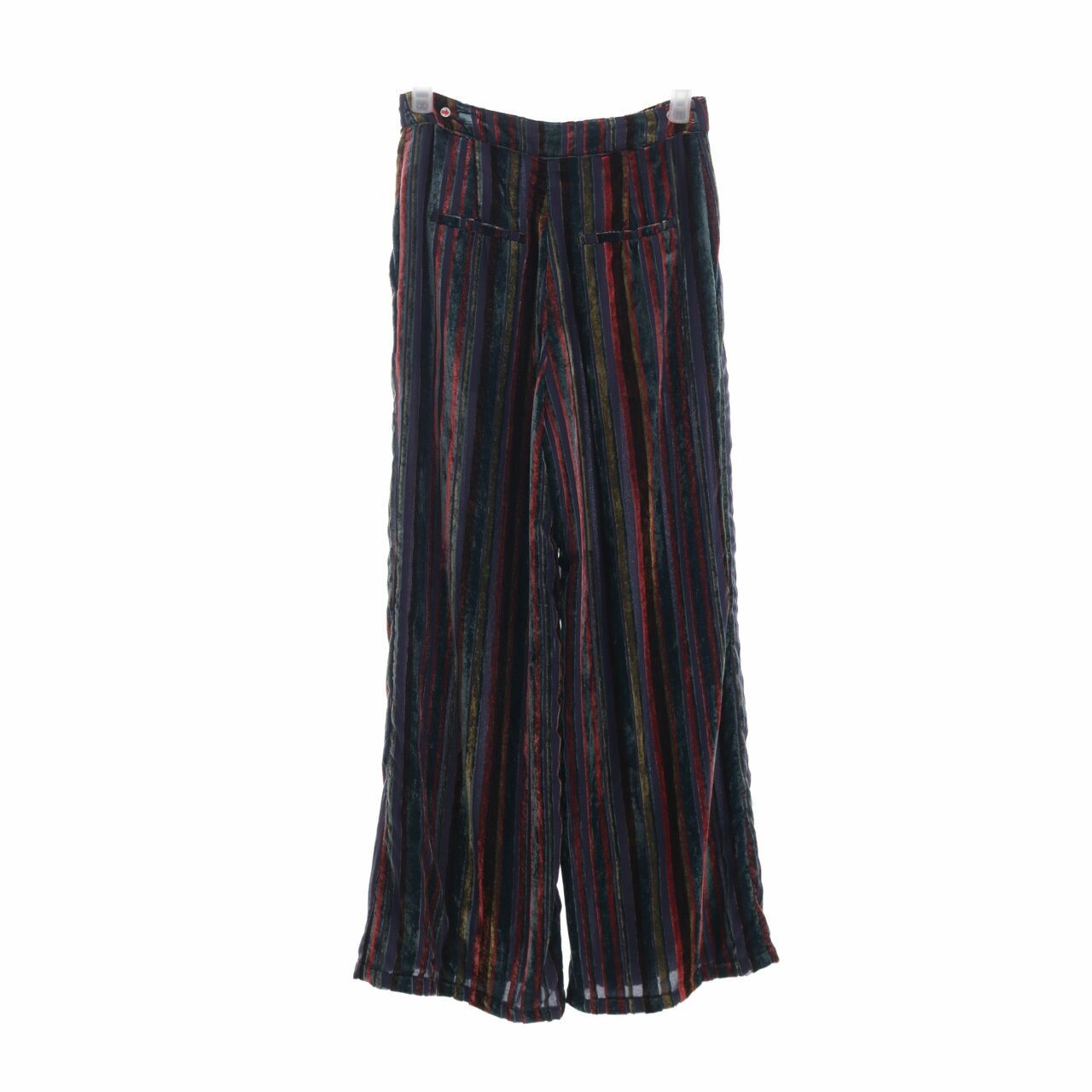 House of Harlow 1960 Multi Color Velvet Long Pants