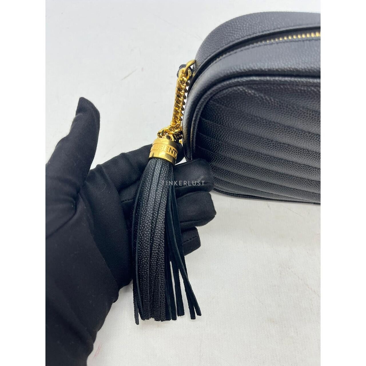 Saint Laurent Mini Lou Camera Bag Black Grained GHW 2020 Sling Bag