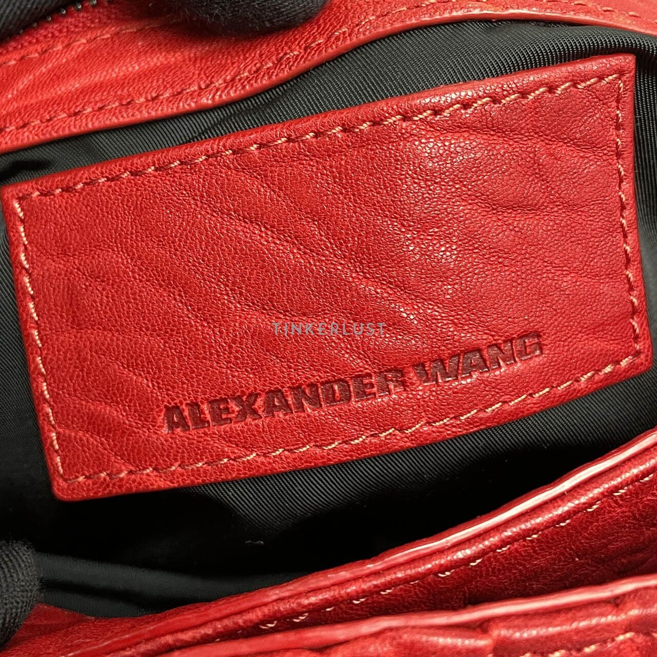 Alexander Wang Lia Studded Red Messenger Bag