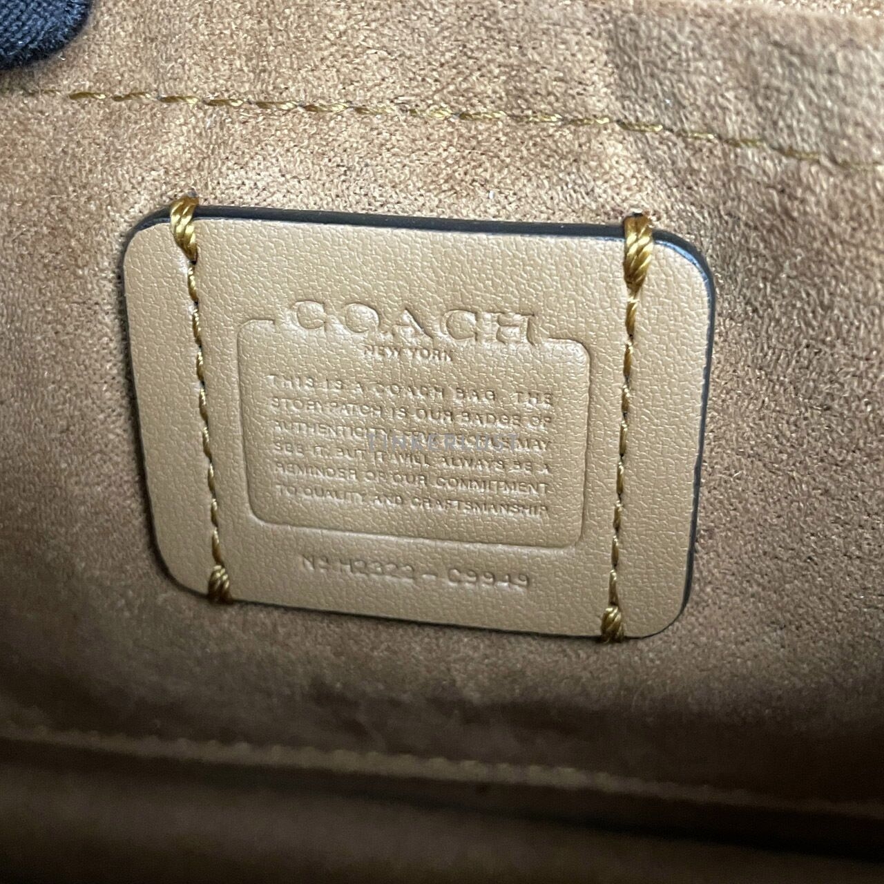 Coach C9946 Mini Klare Black Leather Sling Bag