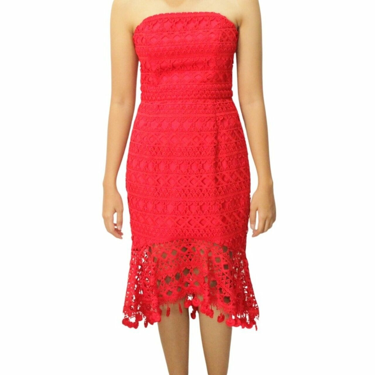 Forever New Red Midi Dress